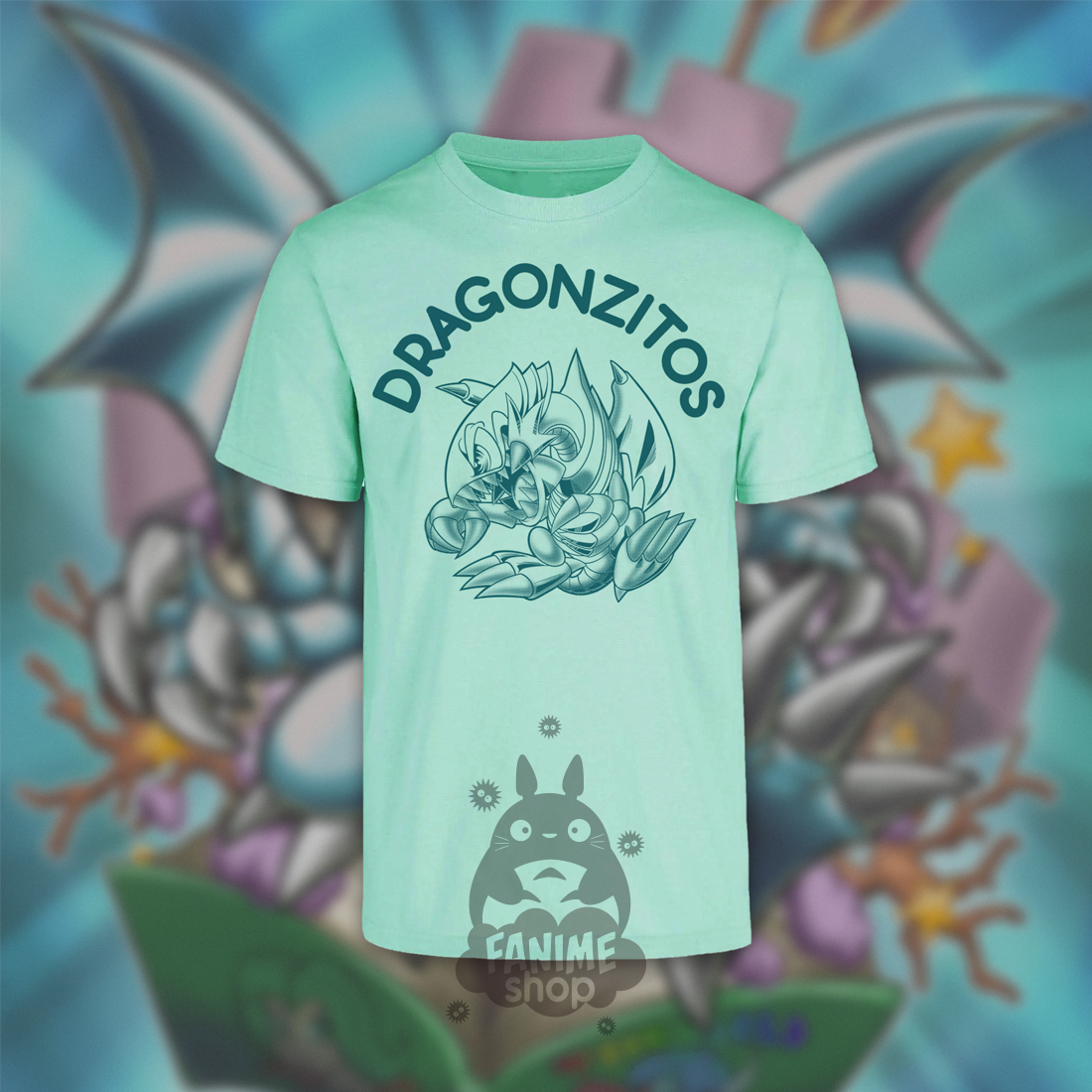 Playera Dragonzitos - Ojos Azules de Caricatura